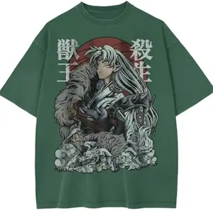 Sesshomaru Inuyasha Anime Streetwear Vintage Graphic Tee Size S- 3XL, Menswear Top, Womenswear Top Underwear Streetwear 7EB GDA