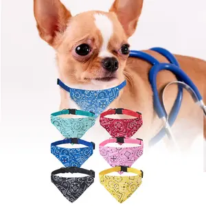 6pcs 7-17 inches Cat Bandana Collar Dog Mouth Collar Adjustable Cute Halloween Cat Kitten Halloween Cat Kitten Costume Set