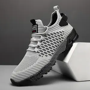 Mens Slip On Running Shoes Breathable Lightweight Comfortable casual Fashion Non Slip Sneakers, Lace-Up Breathable Anti-Slip Athletic sport Fashion Sneakers for Outdoor Running and Training. fathersdaygift spring state ments. men gift