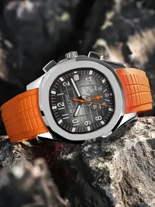 2026 NAVIFLZ NFVZ Orange Men's watch Top luxury brand Relógio Mecânico sapphire waterproof quartz watch Men's Fashion Sport