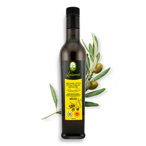 Louianna Organic Extra Virgin Olive Oil 500 mL - Low Acidity High Polyphenol Pure Olive Oil for Dipping Baking & Drizzling US Certified P.D.O.