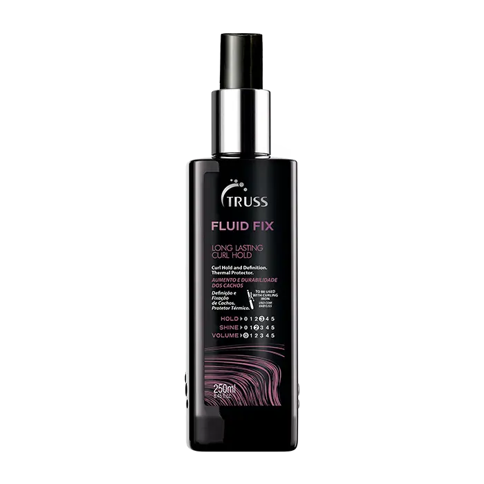 Truss FLUID FIX Dry Leave-In Haircare Treatment - 250 ML/8.45 FL.OZ Single Unit - Protein Blend Curl Definer for Dry Section, Anti-Frizz, Heat-Protective Hair Treatment