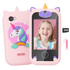 The perfect first phone for kids， with its adorable unicorn shape, cartoon design, and multi-functional camera, it is the ideal gift choice for birthdays and Christmas.