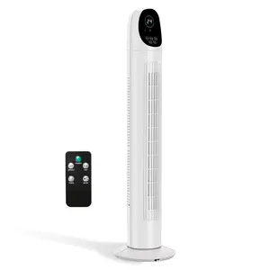 [ Father's Day Gift ]Winado TF-36BR 34Inch Tower Fan for Bedroom, 90° Oscillating Floor Fans for indoors with 3 Modes 3 Speeds up to 17ft/s, 9H Timer, 35dB Quiet Bladeless Standing Fan for Cooling Home Office with LED dis