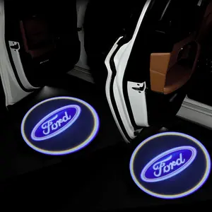 Car LED Door Projector Lamp Laser HD Welcome Courtesy Lights Decoration For Ford Escape Edge Mondeo Taurus Fusion Mustang Focus