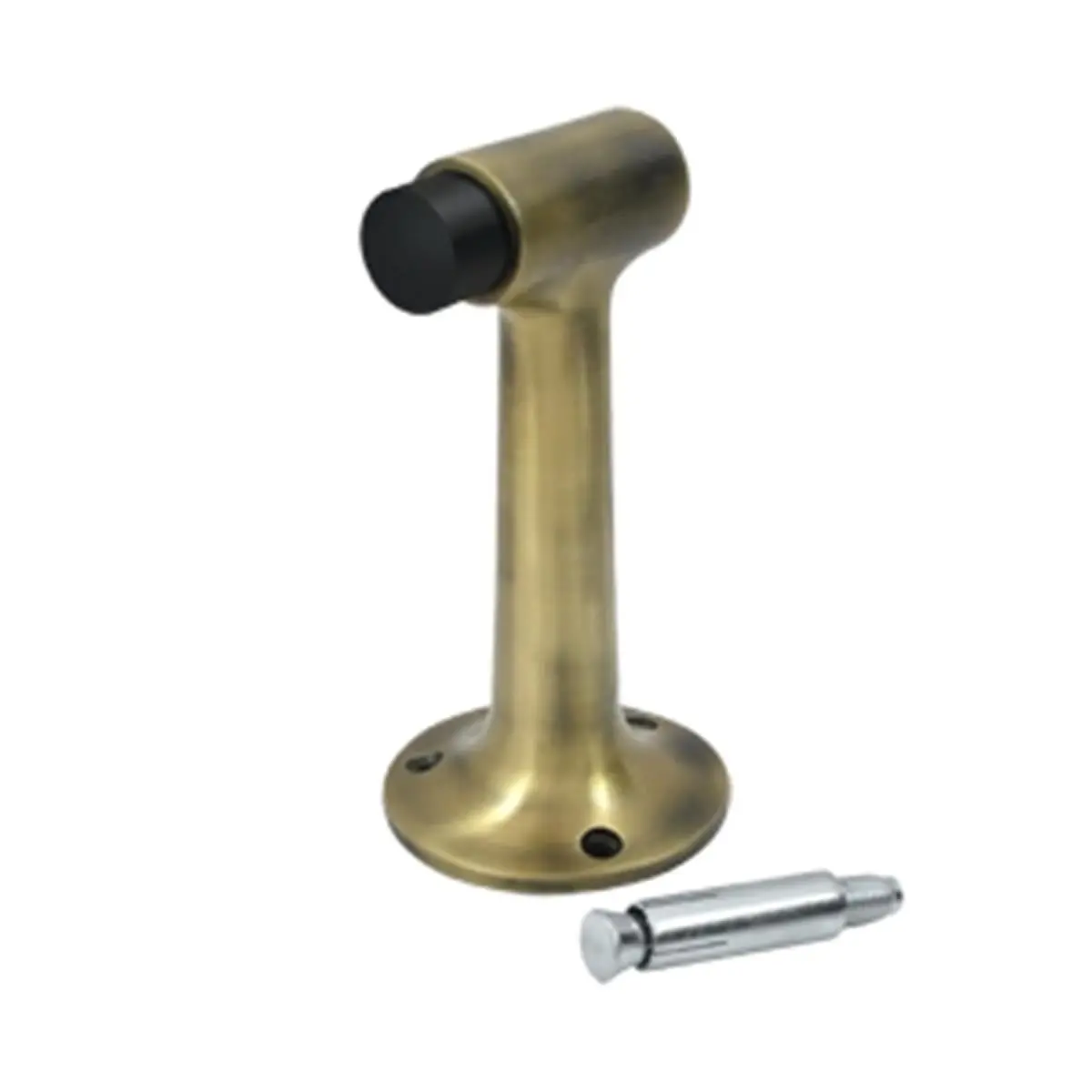 Deltana DSF600U5 6 in. Heavy Duty Brass Floor Mount Bumper - Antique, Long Lasting, Weather Proof Bathroom Fixture Accessory
