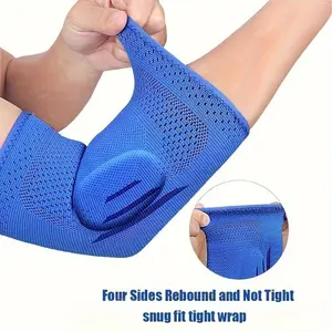 High Performance Sports Elbow Belt, 1 Count Breathable Elbow Wrap, Elbow Protector, Elbow Guard for Tennis, Skiing, Running, Basketball and Fitness