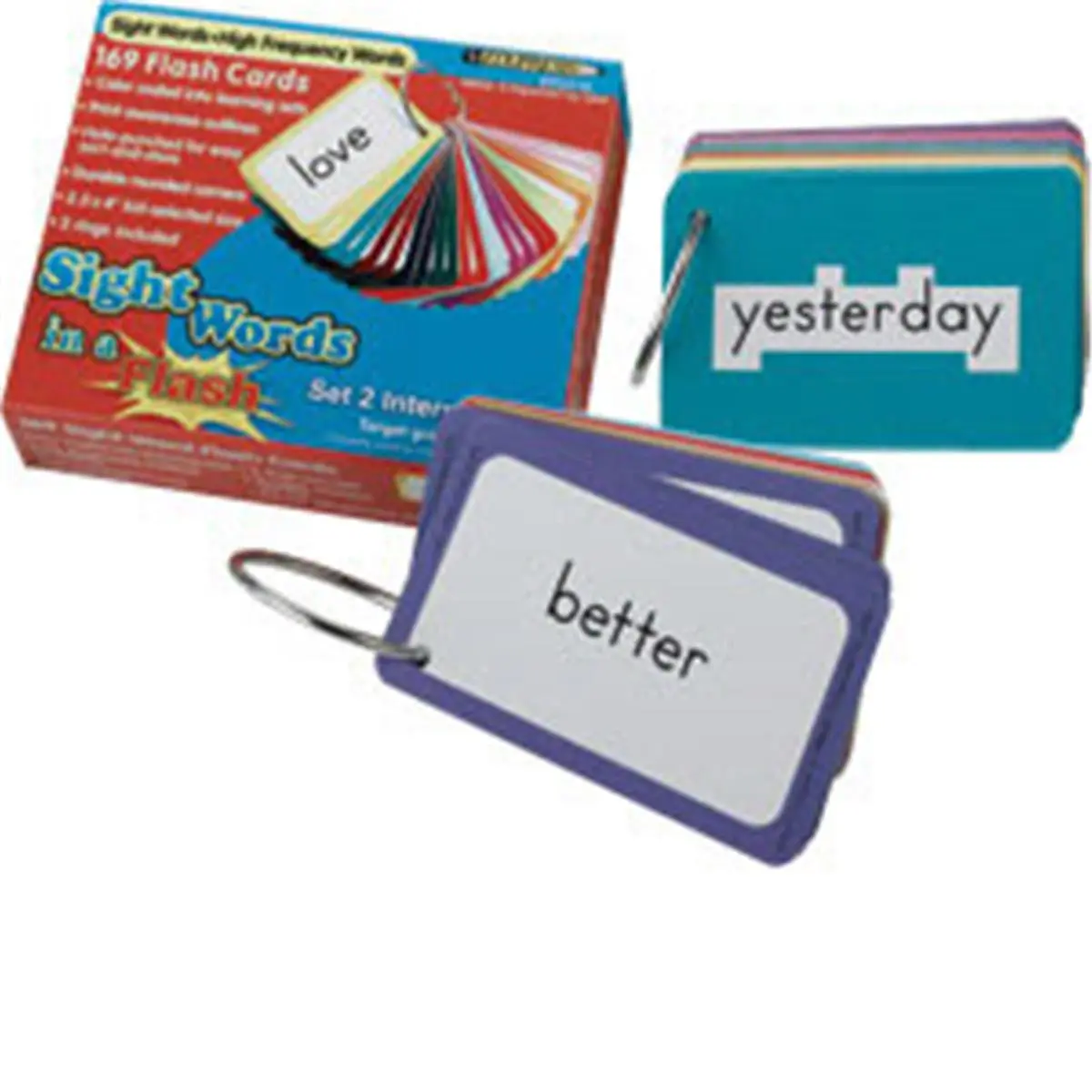212 MAIN Edupress Sight Words In A Flash Set 1 Flashcards, Cat & Dog Pet Supply Accessory Toy for Beginning Grades 1
