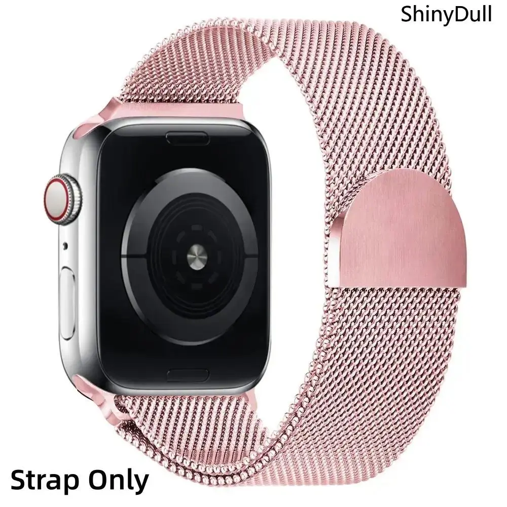 Milanese Loop Band for Apple Watch Strap, Smart Watch Straps, 46mm 49mm 45mm 44mm 42mm 38mm Women Men Magnetic Metal Mesh Loop Strap waterproof iWatch bands series 1-11 SE 2 Milanese Loop Compatible Ultra 1-3 Stainles Steel Mesh Magnetic Strap, Accessorie