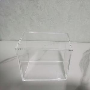 clear acrylic game card storage box,1 count dustproof anime toploader cards display box,trade card box,game card storage organizer for home office, home card sleeves decor,card hobby box