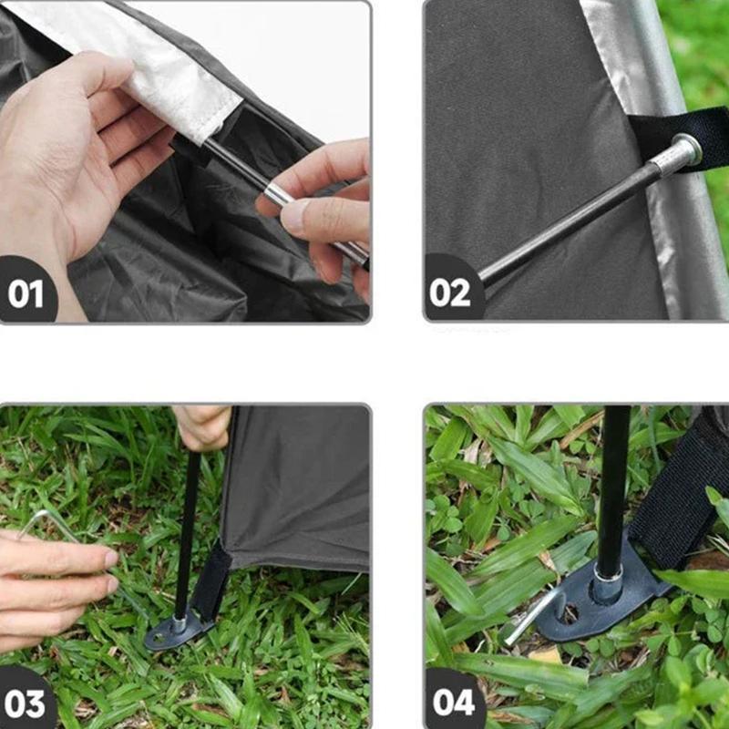 Foldable Portable Bicycle Tent, Mountain Bike Shelter, Large Space, Sun Protection, Rainproof, Dust-Proof, Ideal for Parking Lot, Outdoor Cycling