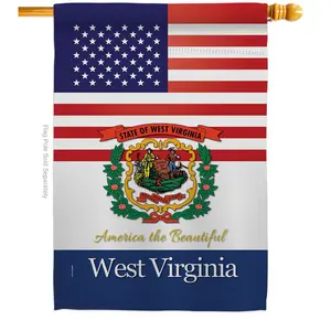 212 MAIN 28x40 in. Vertical USA West Virginia State House Flag, Double-Sided Decorative Banner for Home & Garden, Outdoor Decor Gift, Decoration, Home And Garden