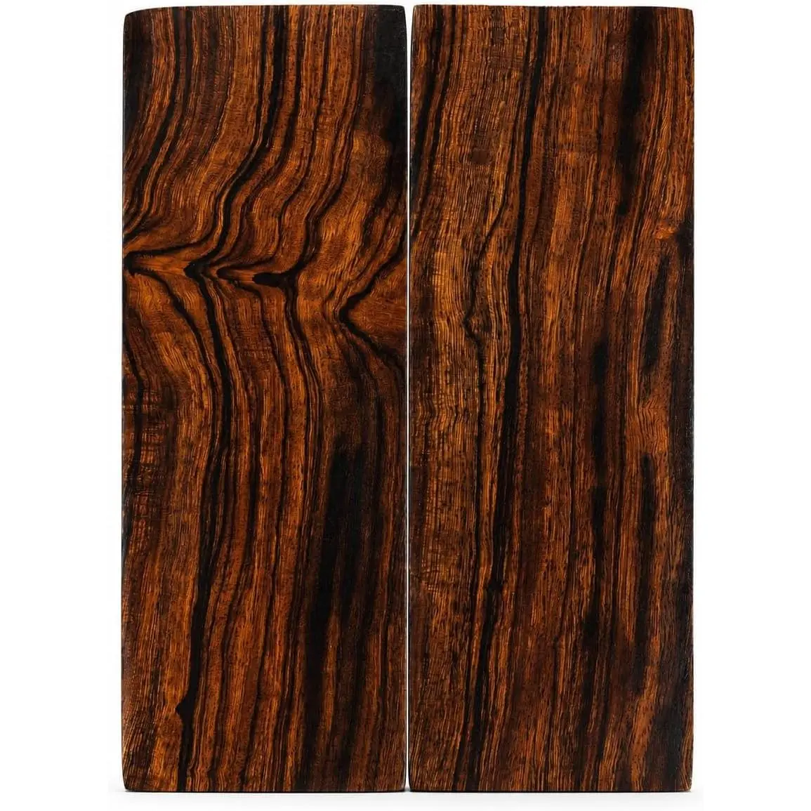 IECAP LLC Bookmatched Ironwood Knife Handle Scales – Natural Wood for DIY Crafts – Size 5 x 1 x 0.5 inches – 1 Pair