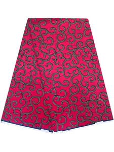 African Print Fabric Ankara Material, 6 Yards Kent Wax Cloth, Ideal for Crafting and Fashion Projects, Vibrant Patterns for Unique Designs