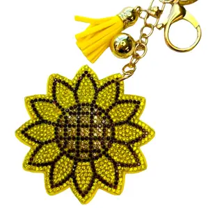 Sunflower Bling Keychains
