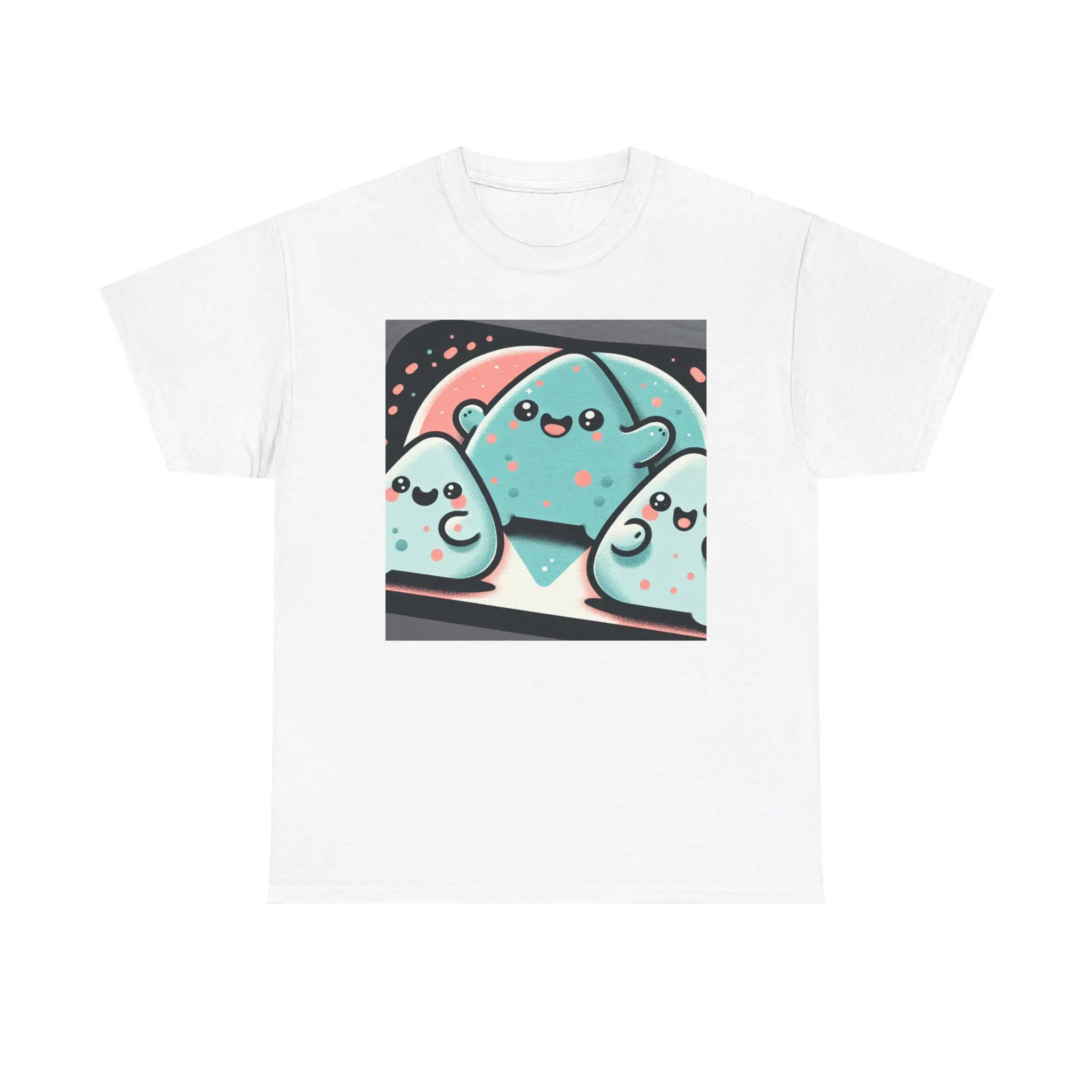 Labubu  t-shirt Kawaii Cartoon Tee, Unisex Heavy Cotton T-Shirt, Fun Graphic Tee,