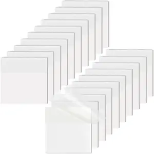 [1000 Sheets] Transparent Sticky Notes, 3x3 inch Clear Sticky Notes, Self-Adhesive  Translucent Sticky Notes for Annotation College School and Office Supplies