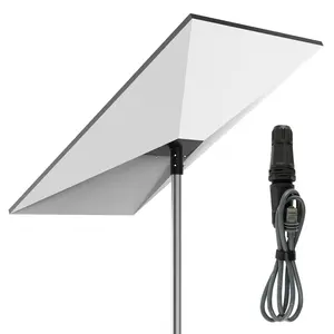 Antenna Pole Adapter Mounting Kit, Antenna Bracket, Signal Bracket, Eave Bracket Mountable Swivel Home with 1.5m Star Chain 3 Receiver Plug, Household Appliance Parts