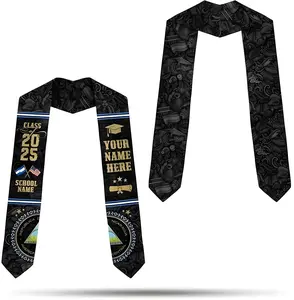 Custom Nicaragua Graduation Sash, Personalized Nicaraguans American Flag Graduation Sash 2025, Customize Graduation Stole Class Of 2025