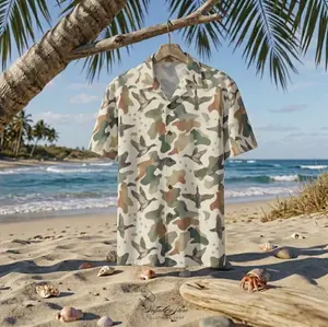 Hot Summer 2026 Duck Camo Hawaiian Shirt, Trendy Beach Vacation Button Up