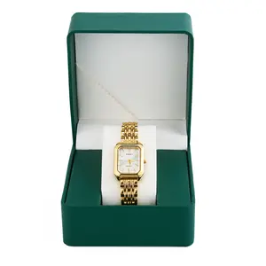 Ladies Vintage Square Quartz Wristwatch, Classic Elegant Style, Luxury Gift Box with Watch Adjuster & gift for her