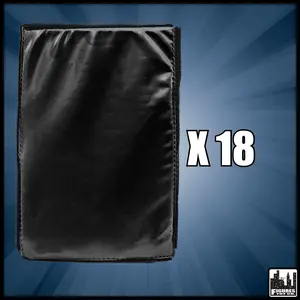 Set of 18 Black Wrestling Ring Floor Mats for WWE & AEW Wrestling Action Figures