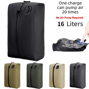 16L Electric Vacuum Compression Bag with Built‑in Pump 5s Quick Press Type‑C Rechargeable Waterproof Airtight Travel Storage Bag for Luggage Home Storage Bag portable makeup