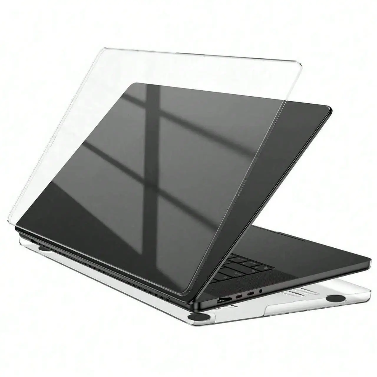 Transparent Shiny Case Laptop Casing for Macbook Air 13-Inch A1932 A2179 A2337, Ultra-Thin Lightweight Hard Shell, Fashionable Protective Cover for School Office Travel