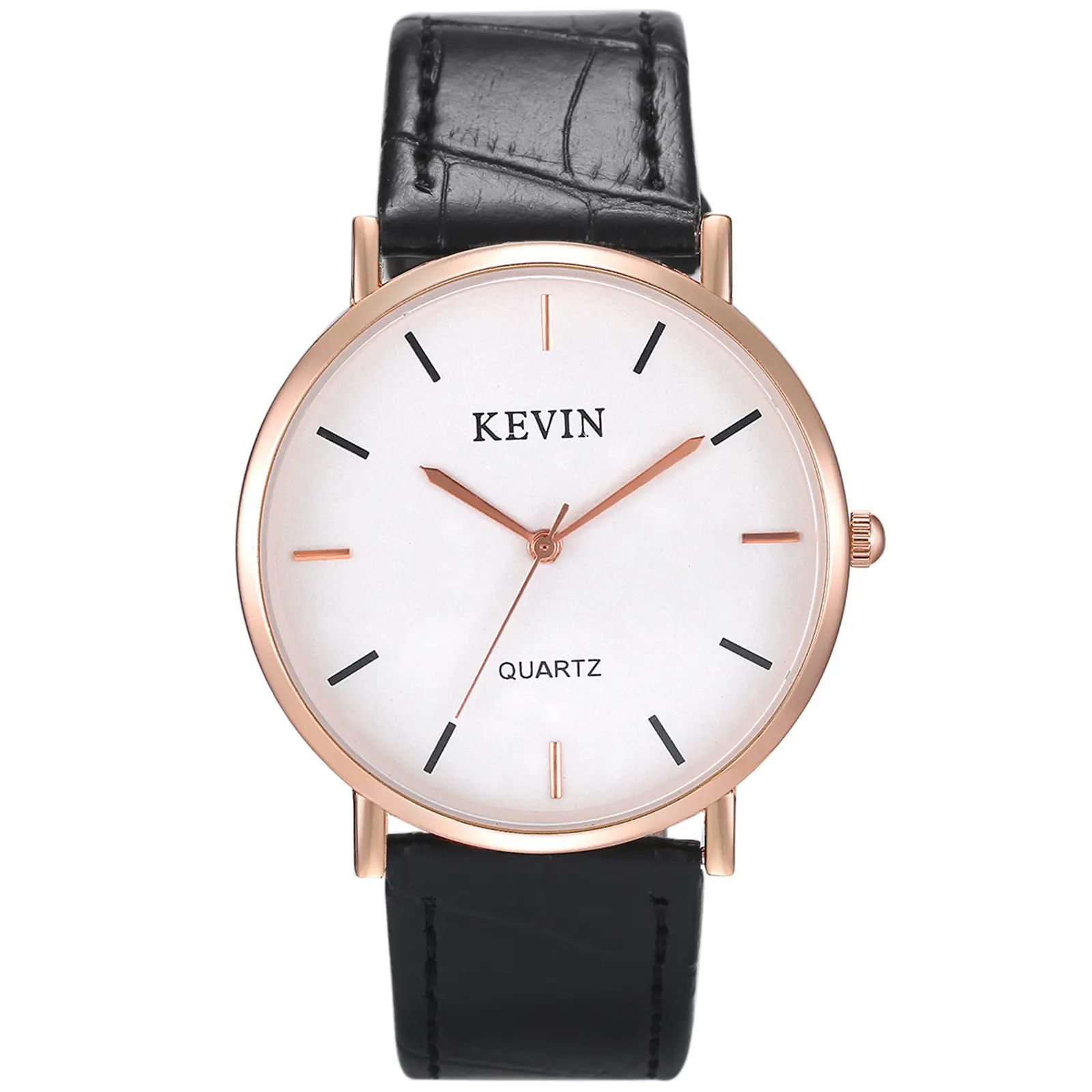 OIDEA His and Hers Couple Watch Set, Minimalist Bar Marker Dial Leather Band Quartz Wristwatches summerwins, Gift Watch, Casual Fashion Watch