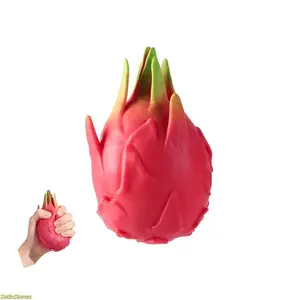 2026 New Realistic Giant Dragon Fruit Stress Relief Ball – A soft, slow-rebound squeeze toy to help relieve anxiety and provide endless fun.