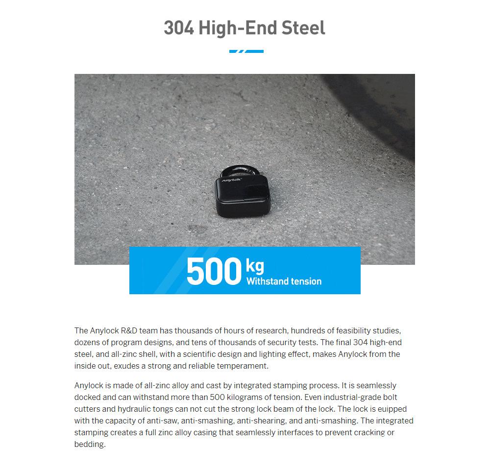 Smart Lock Waterproof L3 Fingerprint Padlock