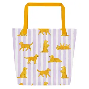 Classic Golden Retriever Large Tote Bag