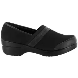 Easy Street Womens Origin Slip On Clogs Casual - Black