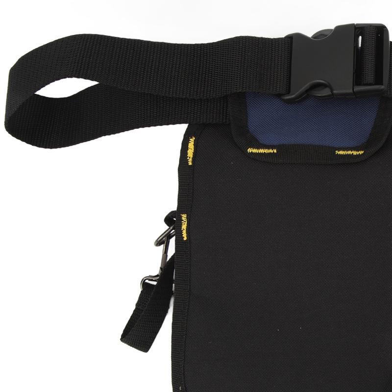 Waist Tool Bag, Construction Tool Belt with Adjustable Strap, Woodworking and Electrician Work Tools Pouch, Small Tool Organizer, Portable Canvas Tool Bag
