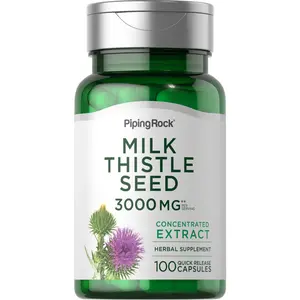 Piping Rock Milk Thistle Seed Extract, 3000 mg (per serving), 100 Quick Release Capsules Piping Rock Milk Thistle Seed Extract, 3000 mg (per serving), 100 Quick Release Capsules