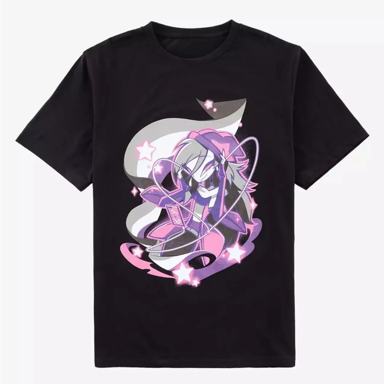 Helluva Boss Octavia Asexual Pride T-Shirt, Adult Animation Streetwear, Hellaverse Fan Gift, Unisex Retro Shirt