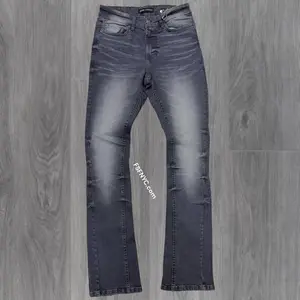 NARR - Stacked Fit Plain Denim - Grey Harry - 80445