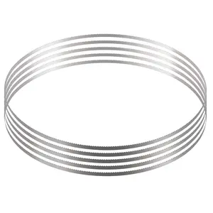 VEVOR Band Saw Blade, 82.3x0.63x0.02 inch, 5 PCS/Pack Meat Bandsaw Blades for Replacement, Carbon Steel Blade, Meat Cutting Blade Wrapped by Rust-Proof Paper, Fit for Commercial Bone Saw Machines