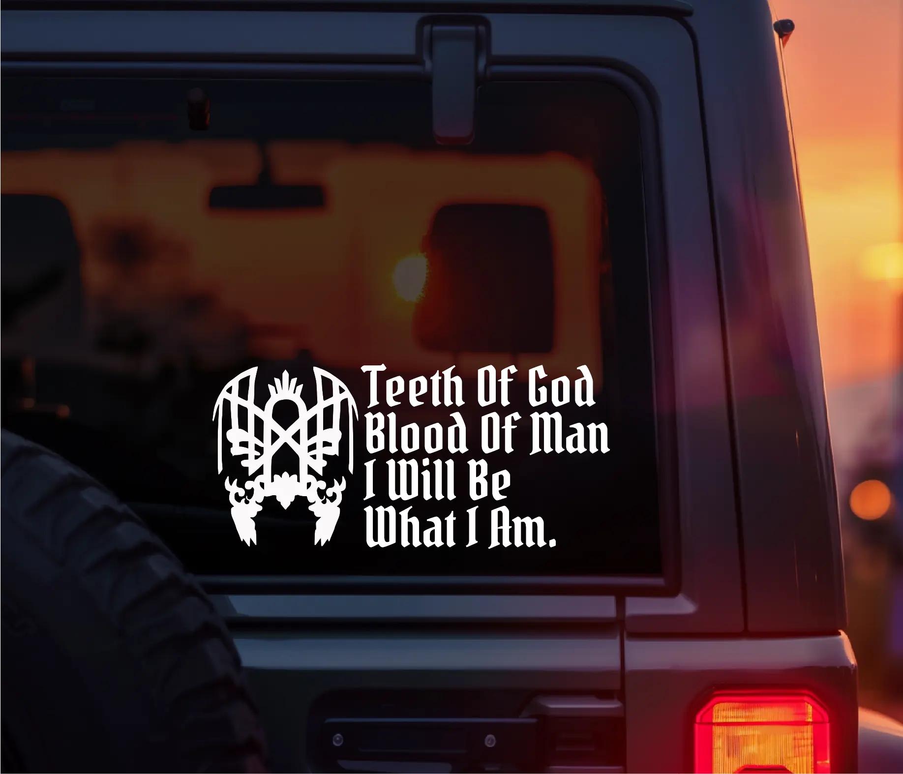 Teeth of God, Blood of Man, I Will Be What I Am Sleep Token Infinite Baths Lyrics Even In Arcadia Vinyl Car Decal Featuring Vessel’s Mask. Perfect for cars, laptops & alt vibes. A bold must-have for Sleep Token fans and emotional music lovers.