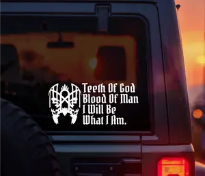Teeth of God, Blood of Man, I Will Be What I Am Sleep Token Infinite Baths Lyrics Even In Arcadia Vinyl Car Decal Featuring Vessel’s Mask. Perfect for cars, laptops & alt vibes. A bold must-have for Sleep Token fans and emotional music lovers.