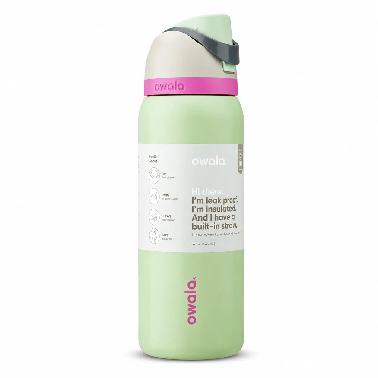 Insulated Vacuum Flask Water Bottle - Leak-Proof Design, Built-In Straw - for Outdoor Adventures (Kitchenware Drinkware)