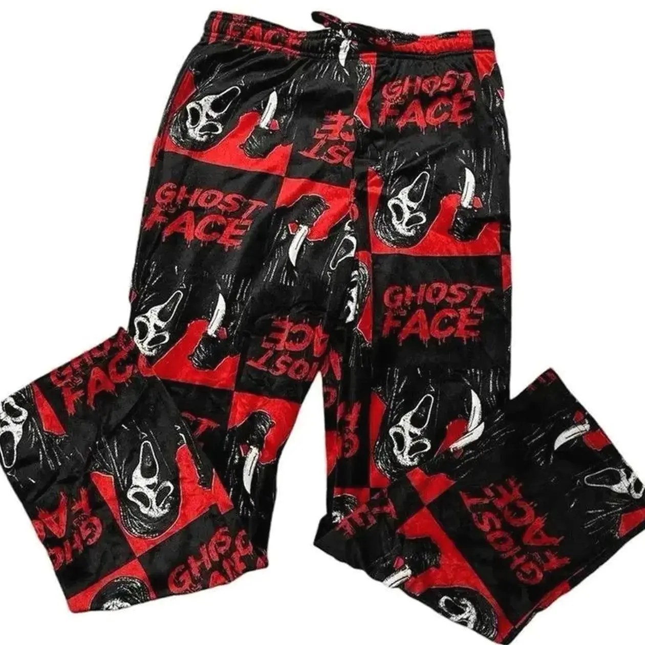 Ghost Face Sleep Pajamas Pants, horror Pajamas, homewear pajama, horror pants, halloween bottom