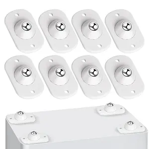 8PCS Self Adhesive Casters Wheels Appliance Rollers Appliance Sliders for Kitchen 360 ° Swivel Universal Wheel, Mini, Coffee Makers, Trash Can, Storage Boxes (8PCS)