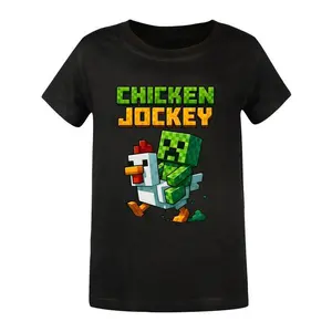 Steve's Lava Chicken  T-Shirt Chicken Jockey Rider Gaming  T shirt---100% cotton Breathable comfortable--Give him/her a gift （adult fit）