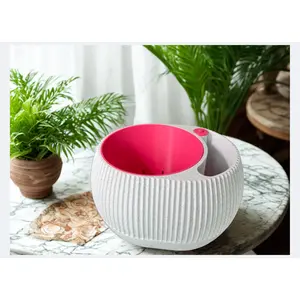 Elegant Self-Watering Planter with Clear Water Gauge