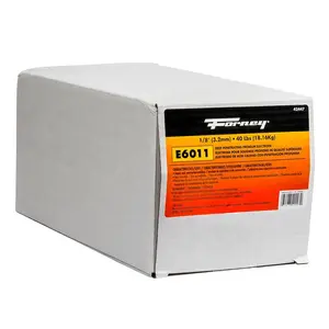 Forney Industries Steel Electrode - 0.12 in., 88,000 PSI, Easy Clean-Up, Light Slag, Suitable for Galvanized Tanks