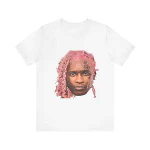Short Sleeve Unisex Tee, AaliyaYoung Thug Tee  Retro Hip Hop Vintage FREE THUG Graphic Shirt  90s Inspo Shirth T-Shirt, 90's R&B Shirt, Cotton Tee, Women's Graphic Tee, Legend Shirt, Artist Shirt