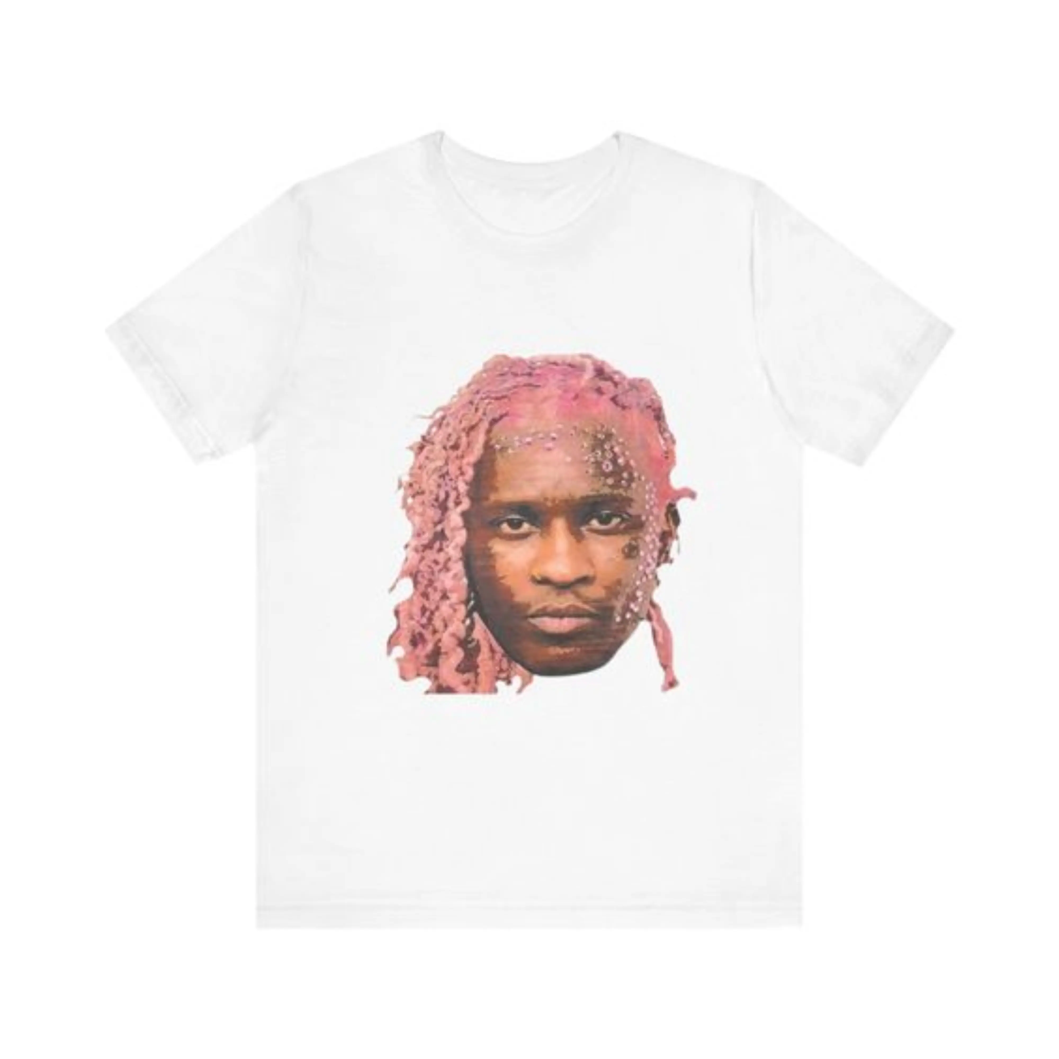 Short Sleeve Unisex Tee, AaliyaYoung Thug Tee  Retro Hip Hop Vintage FREE THUG Graphic Shirt  90s Inspo Shirth T-Shirt, 90's R&B Shirt, Cotton Tee, Women's Graphic Tee, Legend Shirt, Artist Shirt