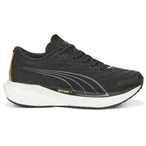 PUMA Womens Deviate Nitro 2 Wide Running Sneakers Shoes - Black
