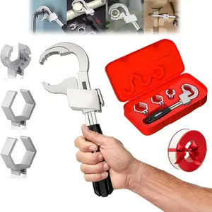 Universal Adjustable Double-ended Wrench Multifunctional Bathroom Wrench for Pipe Basin Faucet Bathroom Wrench Tool, Disassembly and Assembly Faucet Sink Water Plumbing Repair